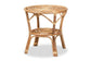 Cariel Modern Bohemian Natural Brown Rattan Coffee Table FredCo