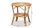 Cariel Modern Bohemian Natural Brown Rattan Coffee Table FredCo