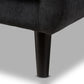 Carina Mid-Century Modern Dark Grey Fabric Upholstered Lounge Chair FredCo