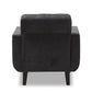 Carina Mid-Century Modern Dark Grey Fabric Upholstered Lounge Chair FredCo