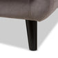 Carina Mid-Century Modern Light Grey Fabric Upholstered Loveseat FredCo
