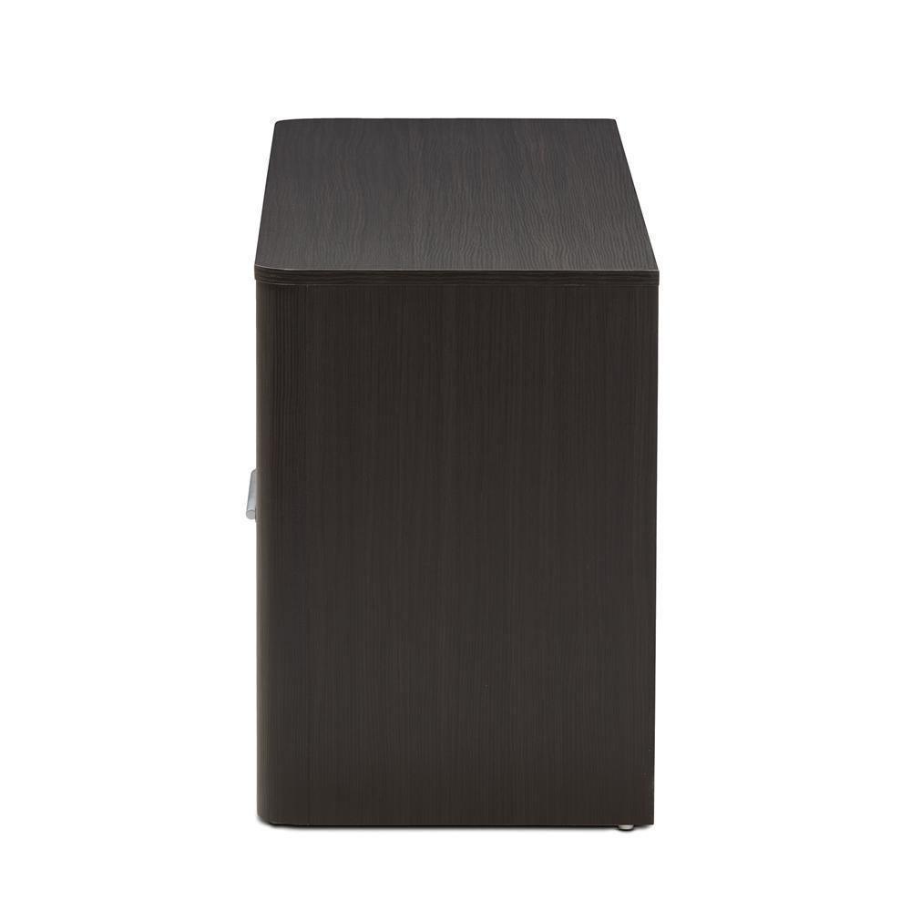 Carlingford Modern and Contemporary Espresso Brown Finished Wood 2-Drawer TV Stand FredCo