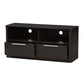 Carlingford Modern and Contemporary Espresso Brown Finished Wood 2-Drawer TV Stand FredCo