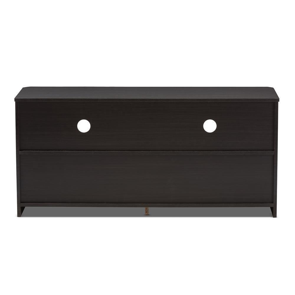 Carlingford Modern and Contemporary Espresso Brown Finished Wood 2-Drawer TV Stand FredCo