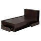 Carlson Modern and Contemporary Espresso Brown Finished Wood Twin Size 3-Drawer Platform Storage Bed FredCo