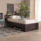 Carlson Modern and Contemporary Espresso Brown Finished Wood Twin Size 3-Drawer Platform Storage Bed FredCo