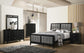 Carlton 4-piece Eastern King Bedroom Set Black and Grey Coaster FredCo