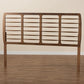 Carolyn Mid-Century Modern Ash Walnut Finished Wood King Size Headboard FredCo