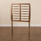 Carolyn Mid-Century Modern Ash Walnut Finished Wood Twin Size Headboard FredCo