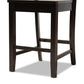 Caron Modern and Contemporary Dark Brown Finished Wood 5-Piece Pub Set FredCo