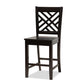 Caron Modern and Contemporary Dark Brown Finished Wood 5-Piece Pub Set FredCo