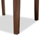 Caron Modern and Contemporary Grey Fabric Upholstered Walnut Brown Finished Wood 5-Piece Dining Set FredCo