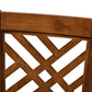 Caron Modern and Contemporary Grey Fabric Upholstered Walnut Brown Finished Wood 5-Piece Dining Set FredCo