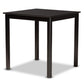 Caron Modern and Contemporary Sand Fabric Upholstered Espresso Brown Finished 5-Piece Wood Pub Set FredCo