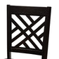 Caron Modern and Contemporary Transitional Dark Brown Finished Wood 2-Piece Dining Chair Set FredCo