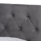 Caronia Modern and Contemporary Grey Velvet Fabric Upholstered 2-Drawer Queen Size Platform Storage Bed FredCo