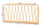 Carrick Modern Bohemian Natural Brown Rattan Queen Size Wall-mount Headboard FredCo