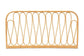 Carrick Modern Bohemian Natural Brown Rattan Queen Size Wall-mount Headboard FredCo