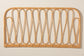Carrick Modern Bohemian Natural Brown Rattan Queen Size Wall-mount Headboard FredCo