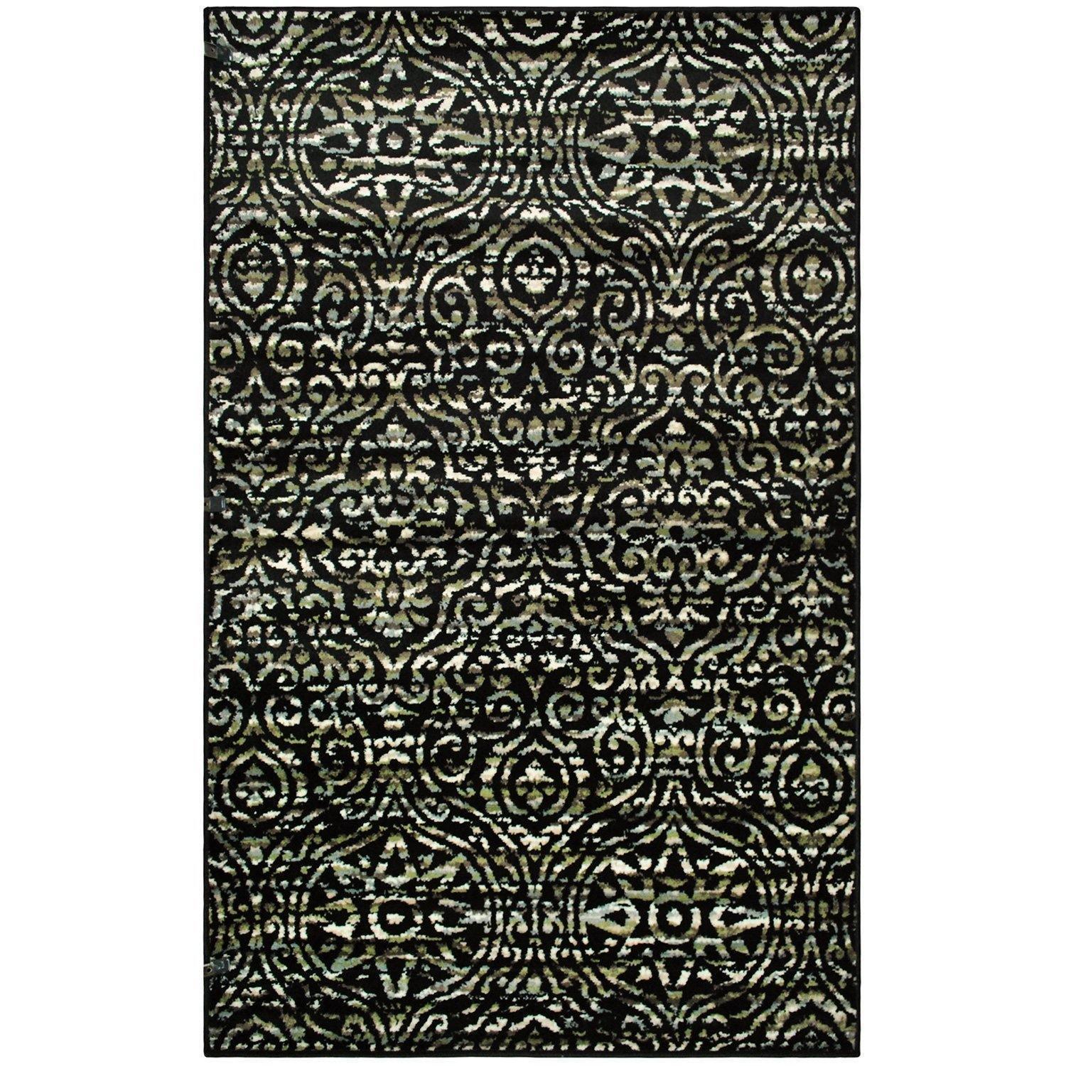 Carson Bohemian Contemporary Damask Rug FredCo
