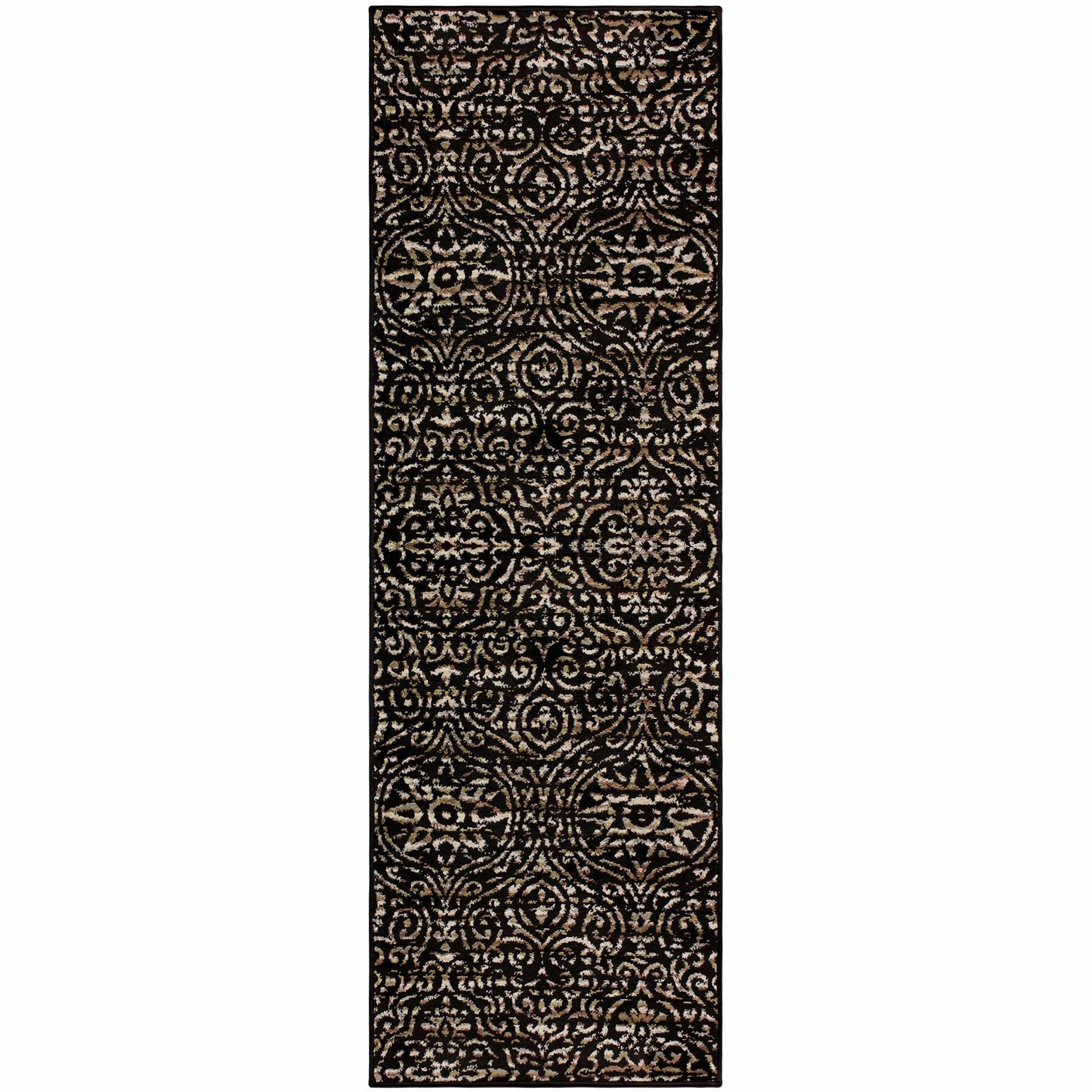 Carson Bohemian Contemporary Damask Rug FredCo