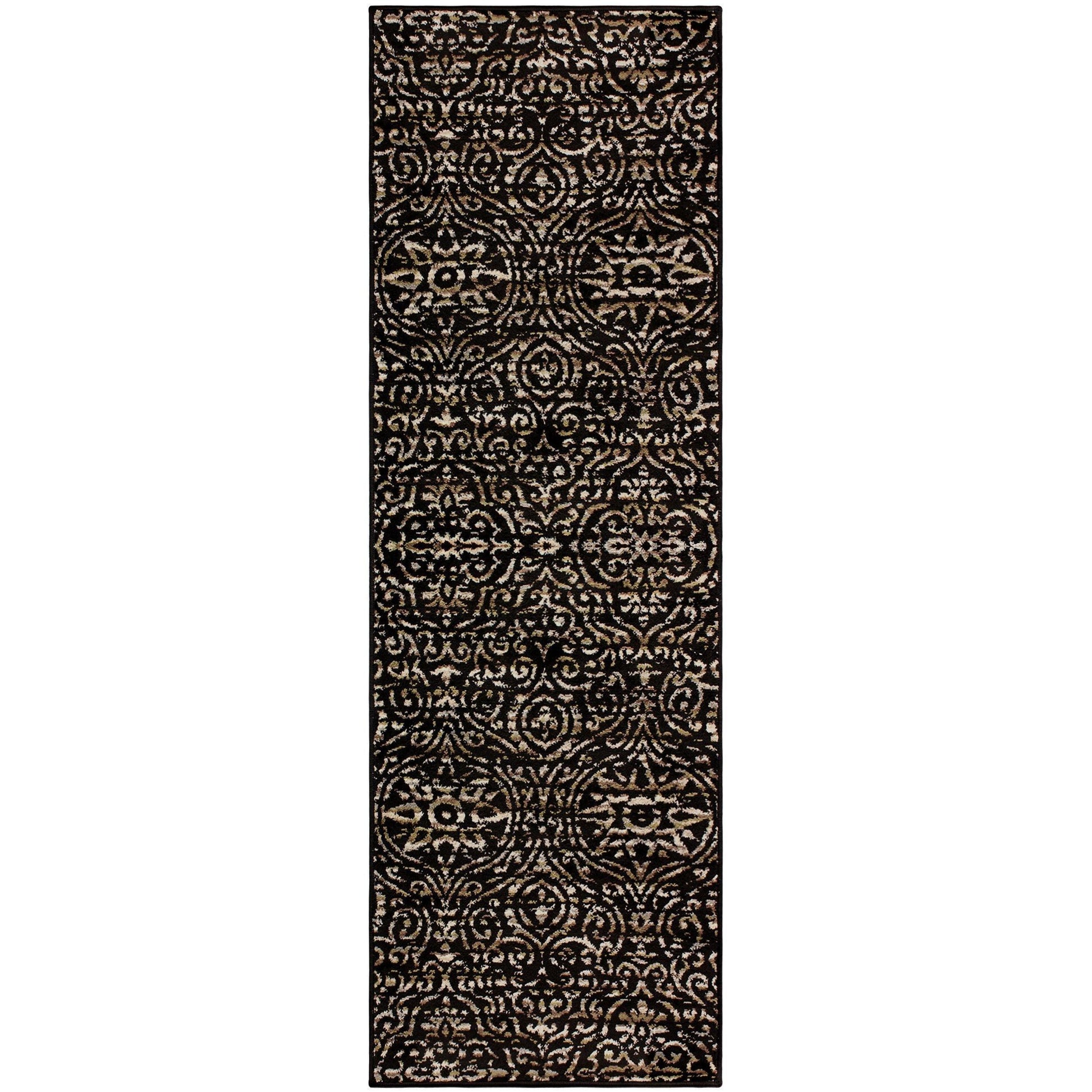 Carson Bohemian Contemporary Damask Rug FredCo
