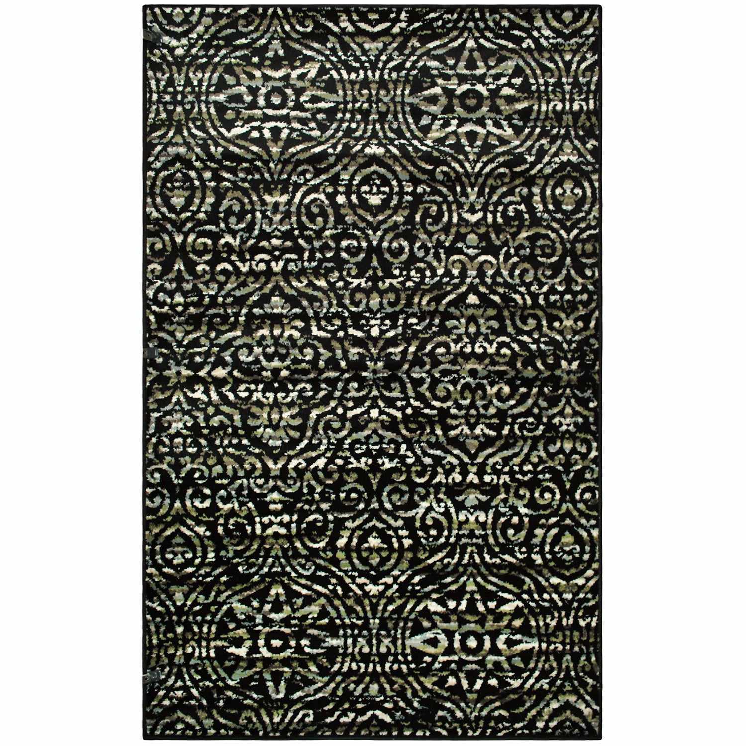 Carson Bohemian Contemporary Damask Rug FredCo