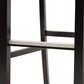 Carson Modern and Contemporary Grey Fabric Upholstered and Espresso Brown Finished Wood 2-Piece Bar Stool Set FredCo
