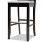 Carson Modern and Contemporary Grey Fabric Upholstered and Espresso Brown Finished Wood 2-Piece Bar Stool Set FredCo