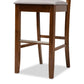 Carson Modern and Contemporary Grey Fabric Upholstered and Walnut Brown Finished Wood 2-Piece Bar Stool Set FredCo
