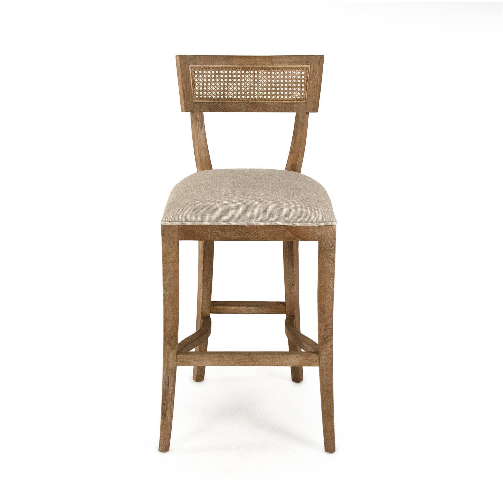 Carvell Cane Back Bar Stool CF282-35-R Cane Bar E272 A015-A FredCo