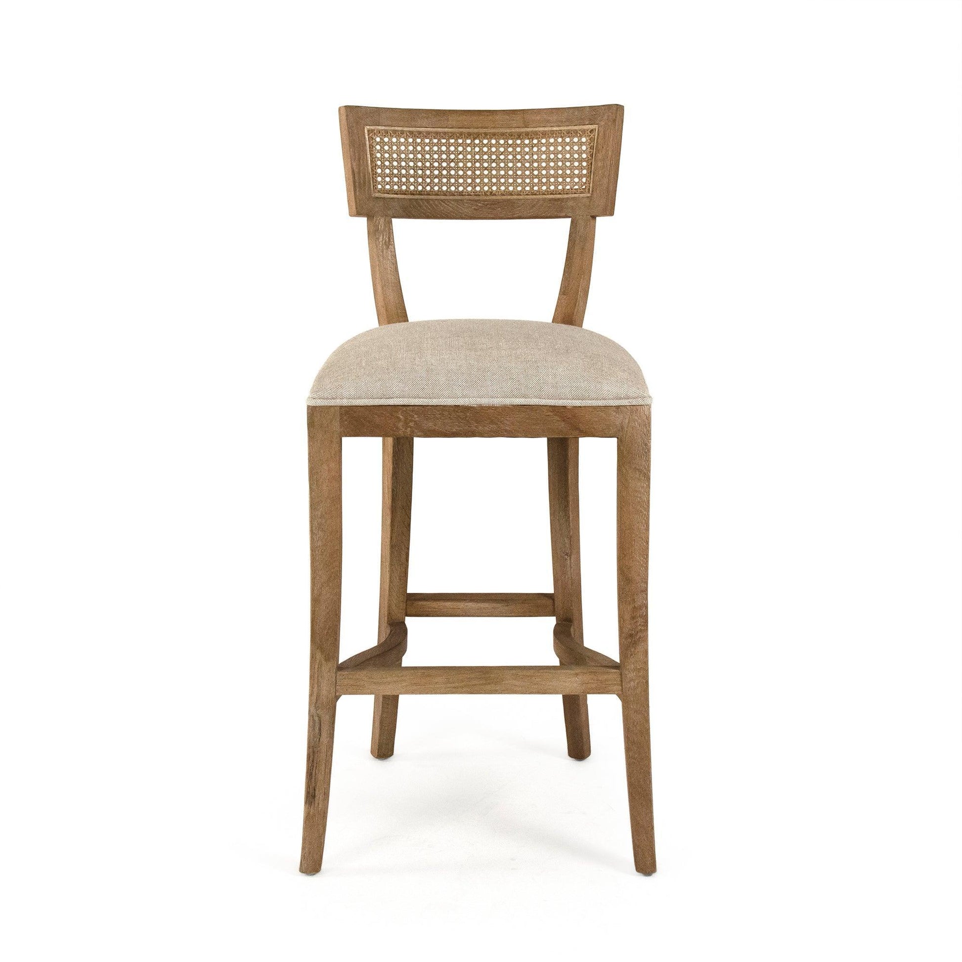 Carvell Cane Back Bar Stool CF282-35-R Cane Bar E272 A015-A FredCo