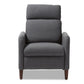 Casanova Mid-century Modern Grey Fabric Upholstered Lounge Chair FredCo