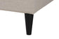Casol Mid-Century Modern Transitional Beige Fabric Upholstered Queen Size Platform Bed FredCo
