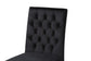 Caspera Contemporary Glam and Luxe Black Velvet Fabric and Gold Metal 2-Piece Dining Chair Set FredCo