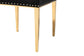 Caspera Contemporary Glam and Luxe Black Velvet Fabric and Gold Metal 2-Piece Dining Chair Set FredCo