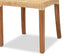 Caspia Mid-Century Modern Walnut Brown Finished Wood and Natural Rattan 2-Piece Dining Chair Set FredCo