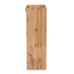 Caspian Modern and Contemporary Two-Tone Grey and Oak Brown Finished Wood Shoe Cabinet FredCo
