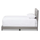 Cassandra Modern and Contemporary Light Grey Fabric Upholstered Full Size Bed FredCo