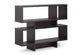 Cassidy 4-Level Dark Brown Modern Bookshelf FredCo