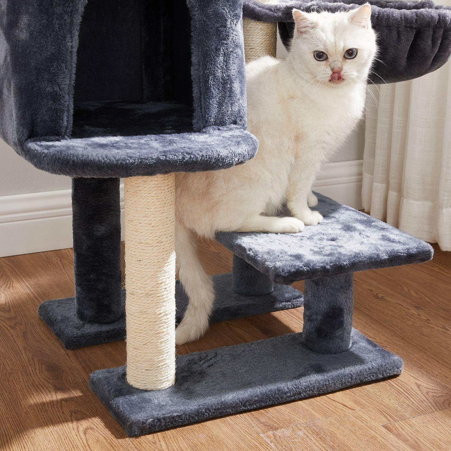 Cat Condo with Bed & Hammock, Gray FredCo