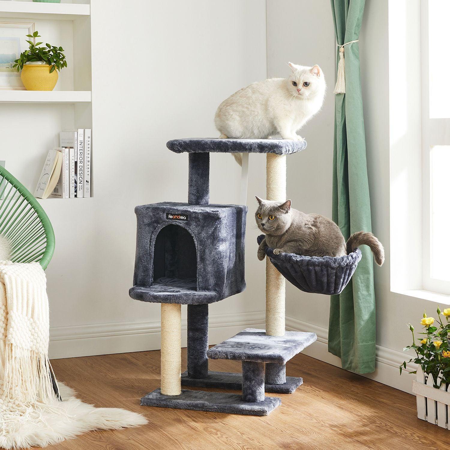Cat Condo with Bed & Hammock, Gray FredCo