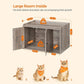 Cat Litter Box Furniture Gray 34" FredCo