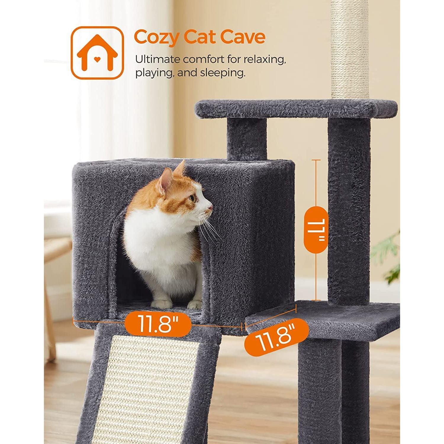 Cat Tower with 3 Pompom Sticks, Kitten FredCo