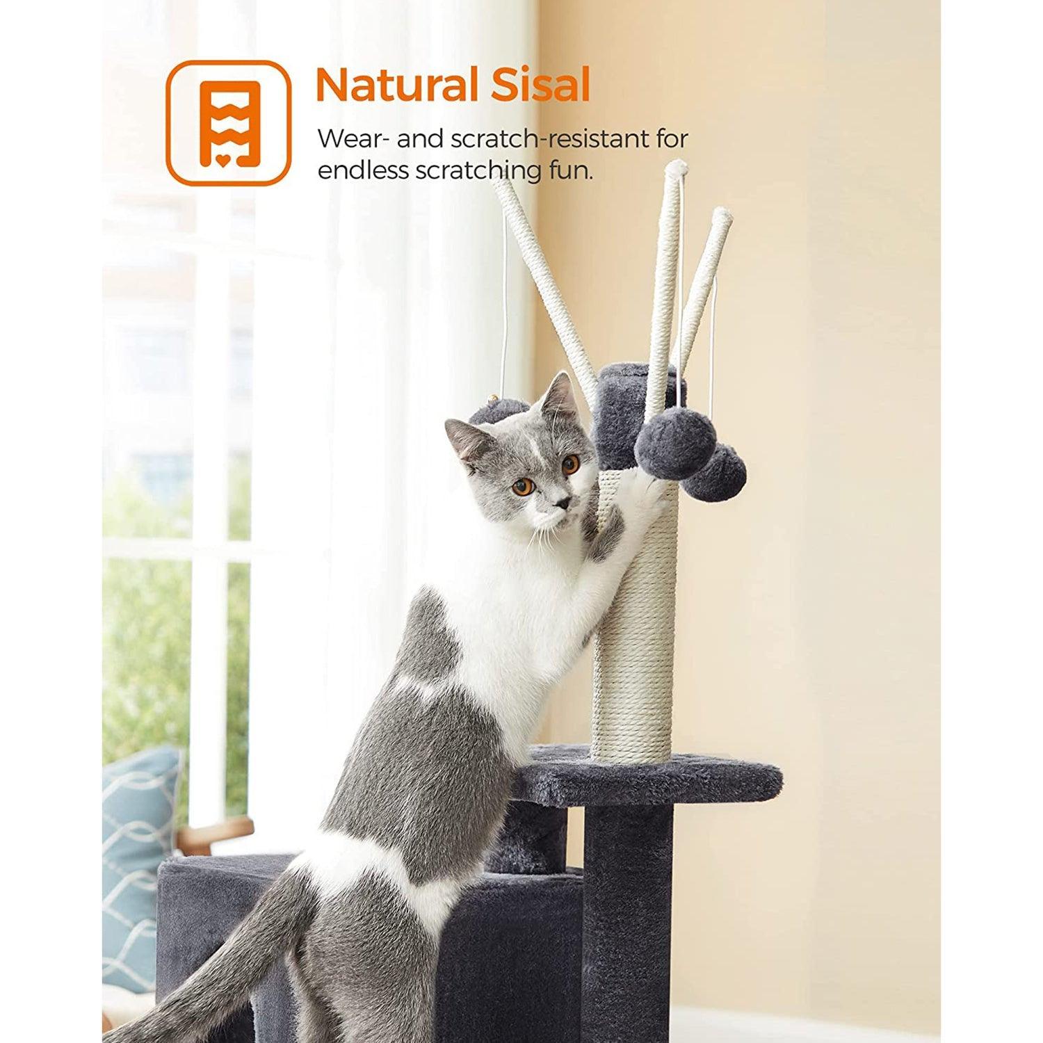 Cat Tower with 3 Pompom Sticks, Kitten FredCo