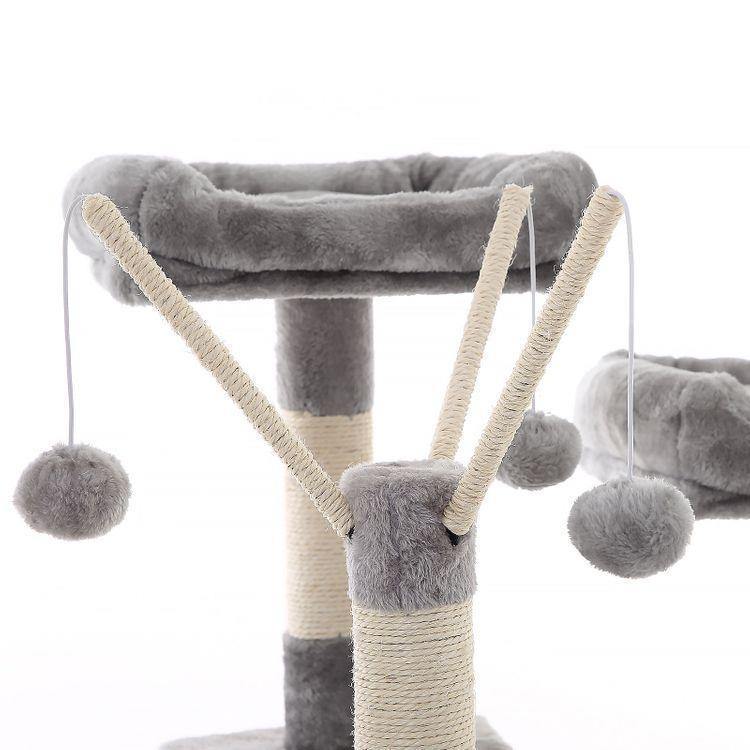 Cat Tree Light Gray 65" tall FredCo