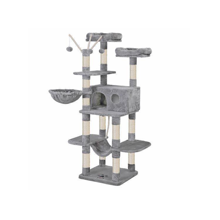Cat Tree Light Gray 65" tall FredCo