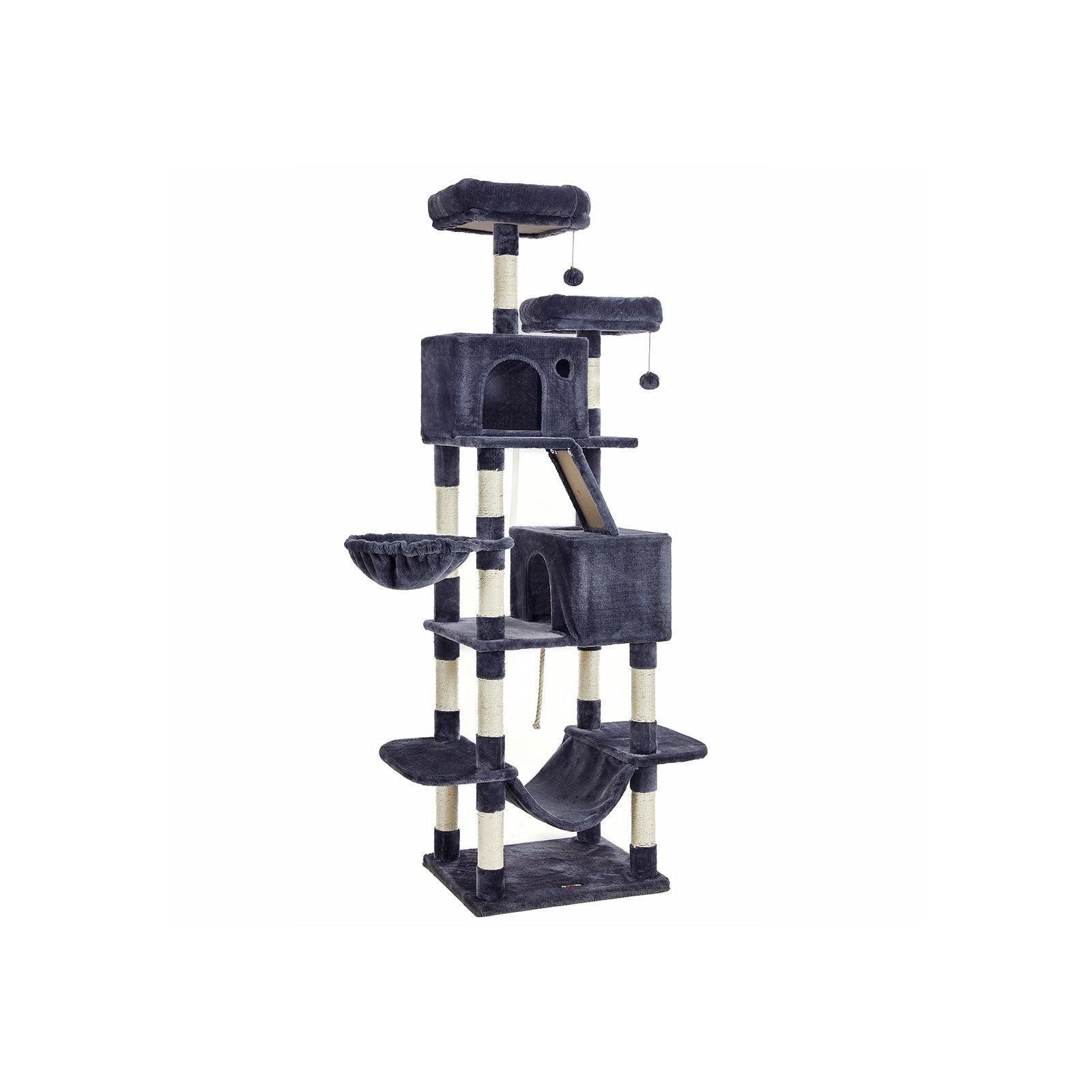 Cat Tree Smoky Gray 81.1-Inch Tall FredCo
