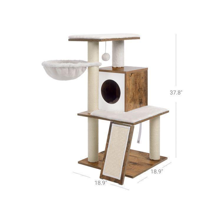 Cat Tree Walnut Color FredCo
