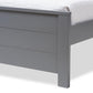 Catalina Modern Classic Mission Style Grey-Finished Wood Twin Platform Bed with Trundle FredCo